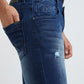 Men Slim Tapered Fit Blue Jeans