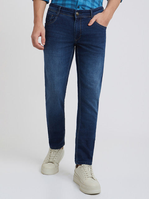 Men Skinny Fit Blue Jeans