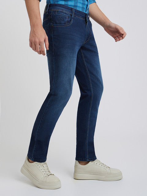 Men Skinny Fit Blue Jeans