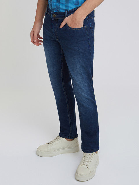 Men Skinny Fit Blue Jeans