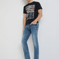 Men Slim Fit Blue Jeans