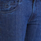 Parx Blue Twill Slim Tapered Fit Cotton Blend Jeans