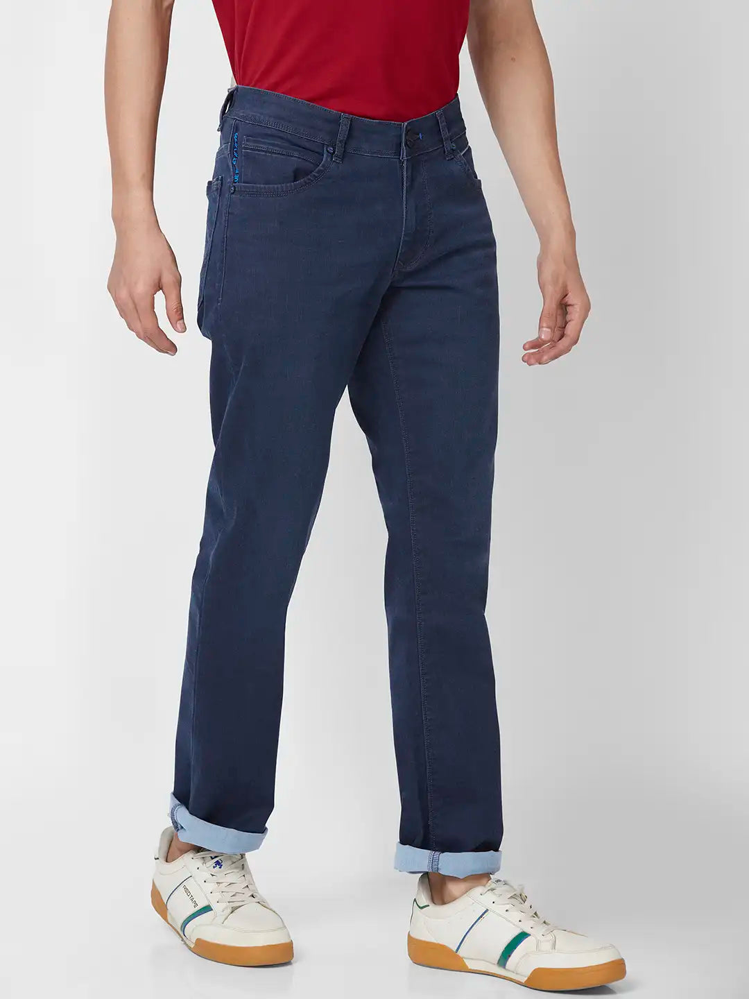 Parx Skinny Fit Solid Black Jeans