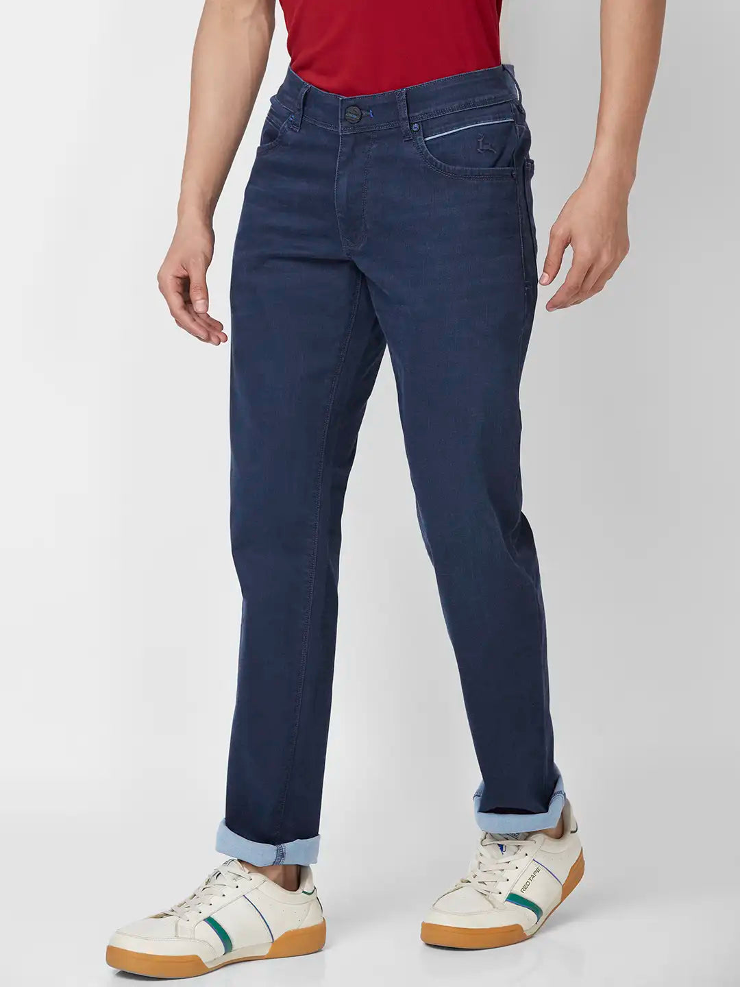 Parx Skinny Fit Solid Black Jeans