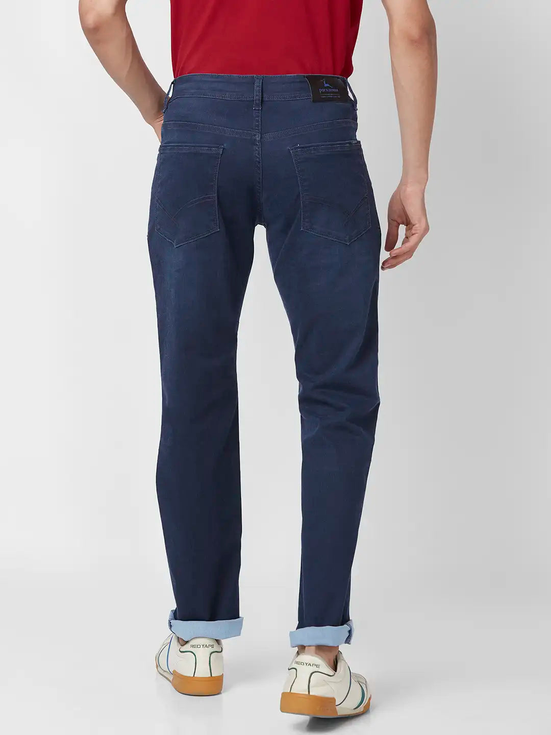 Parx Skinny Fit Solid Black Jeans