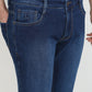 Parx Men Blue Low Rise Tapered Fit Knitted Jeans