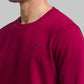 Parx Men Maroon Regular Fit Solid Round Neck Sweatshirt