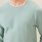 Parx Men Green Regular Fit Structure Round Neck Collar Sweatshirt