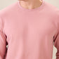 Parx Men Pink Regular Fit Structure Sweatshirt