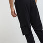 Parx Men Black Solid Jogger Fit Polyester Blend Jogger
