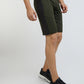 Parx Men Green Regular Fit Cut & Sew Shorts