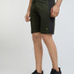 Parx Men Green Regular Fit Cut & Sew Shorts