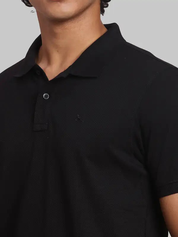 Men Regular Fit Orange Polo