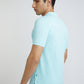 Parx Men Blue Solid Regular Fit Half Sleeve Polo Neck T-Shirt