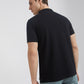 Parx Men Black Regular Fit Solid Polo Neck Collar T-Shirt