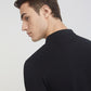 Parx Men Black Regular Fit Solid Polo Neck Collar T-Shirt