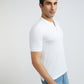 Parx Men White Regular Fit Solid Polo Neck Collar T-Shirt