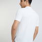 Parx Men White Regular Fit Solid Polo Neck Collar T-Shirt