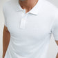 Parx Men White Regular Fit Solid Polo Neck Collar T-Shirt