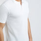 Parx Men White Regular Fit Solid Polo Neck Collar T-Shirt