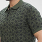 Parx Green Printed Regular Fit Cotton T-Shirt