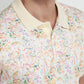 Parx Men White Regular Fit Print Polo Neck Collar T-shirt