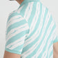 Parx Men Green Regular Fit Printed Polo Neck Collar T-Shirt