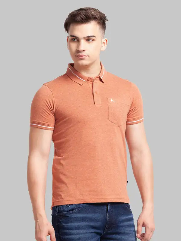 Men Regular Fit Light Yellow Polo