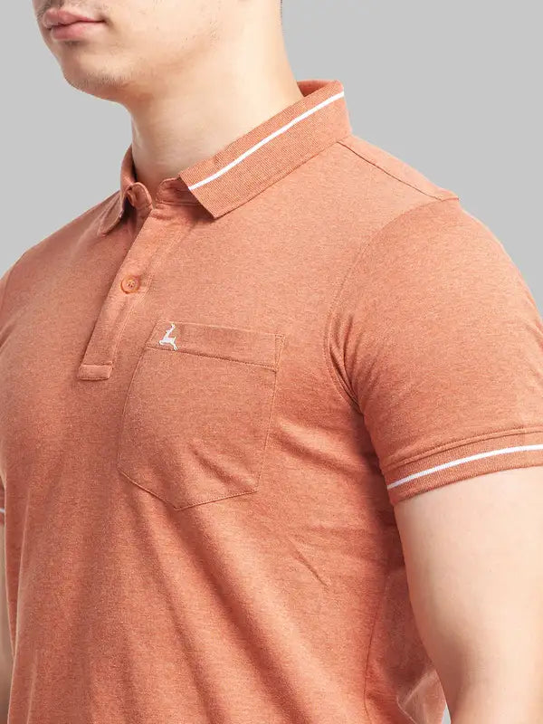 Men Regular Fit Light Yellow Polo