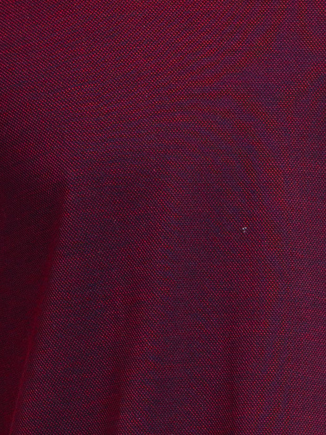 Maroon Variant Parx Men Maroon Woven Design Regular Fit Half Sleeve Polo Neck T-Shirt ...