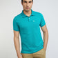 Parx Men Green Printed Regular Fit Half Sleeve Polo Neck T-Shirt