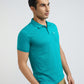 Parx Men Green Printed Regular Fit Half Sleeve Polo Neck T-Shirt