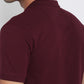 Parx Men Purple Regular Fit Solid Polo Neck Collar T-shirt