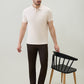 Parx Men White Regular Fit Solid Polo Neck Collar T-Shirt
