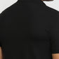 Parx Men Black Regular Fit Solid Polo Neck Collar T-shirt