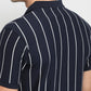 Parx Men Blue Regular Fit Yarn Dyed Polo Neck Collar T-shirt