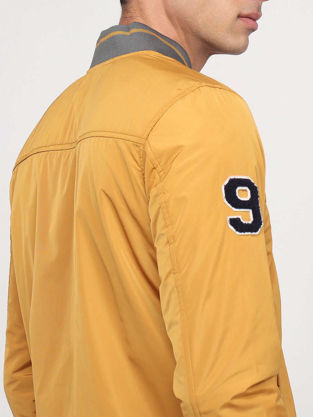 Parx Men Yellow Solid Casual Jacket
