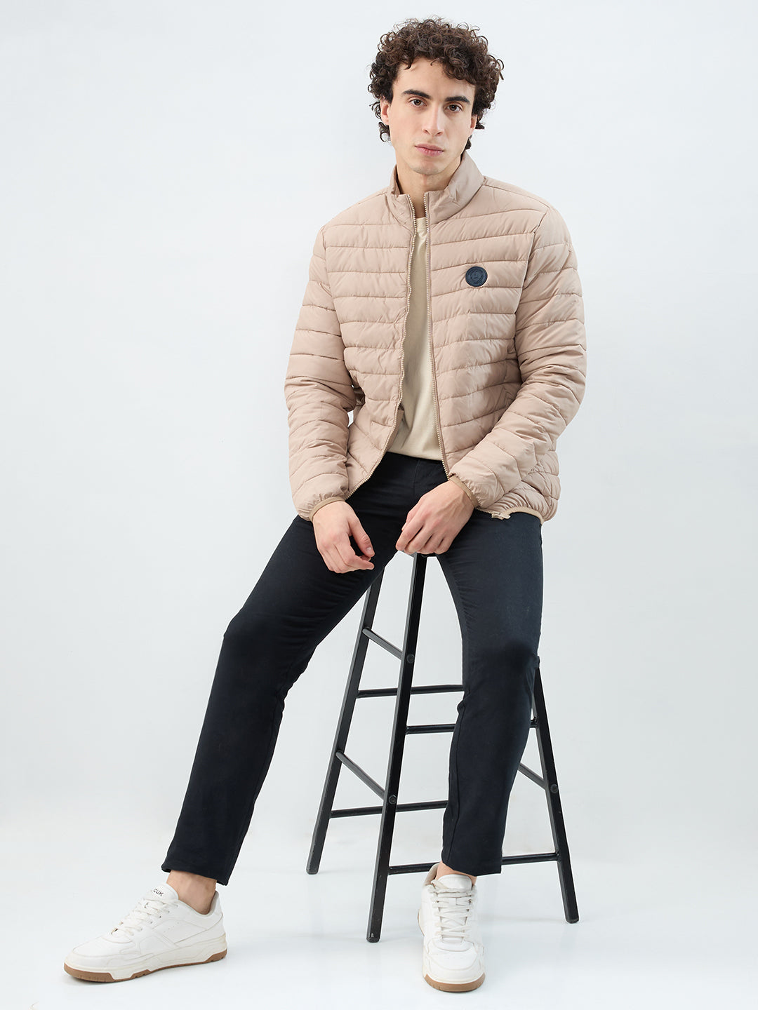 Parx Men Brown Solid Casual Jacket