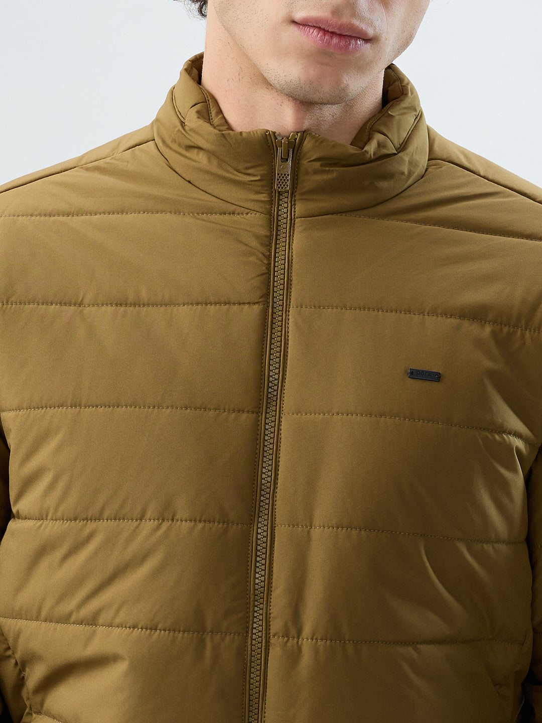Parx Men Khaki Solid Casual Jacket