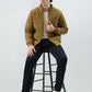 Parx Men Khaki Solid Casual Jacket