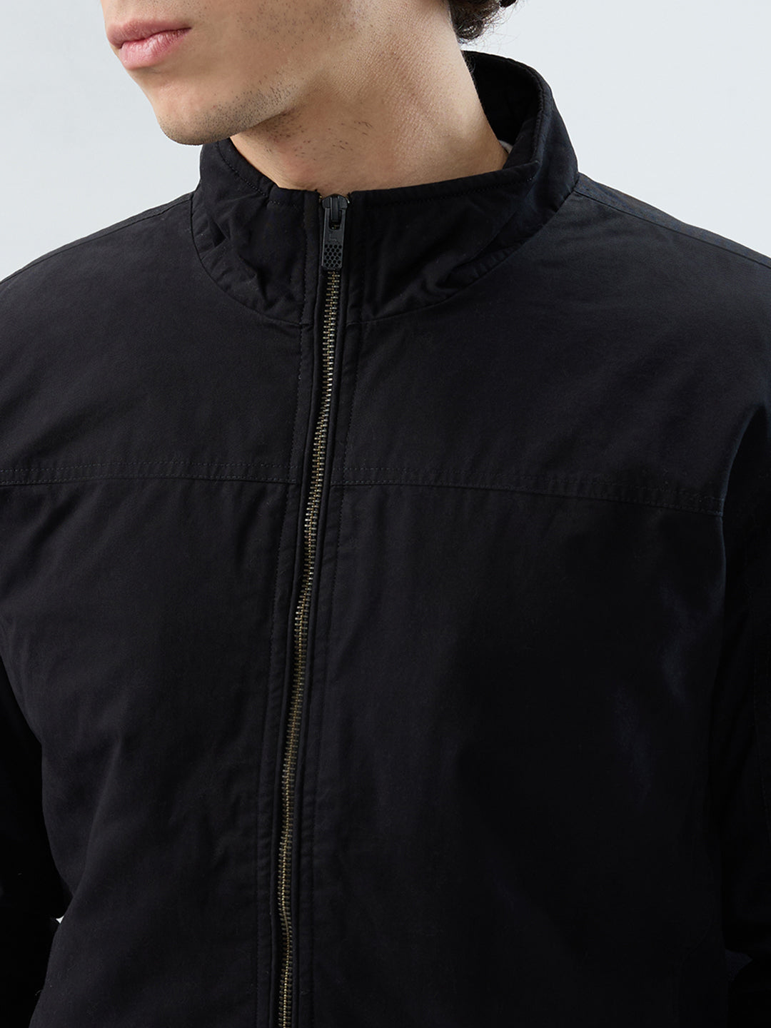 Parx Men Black Solid Casual Jacket
