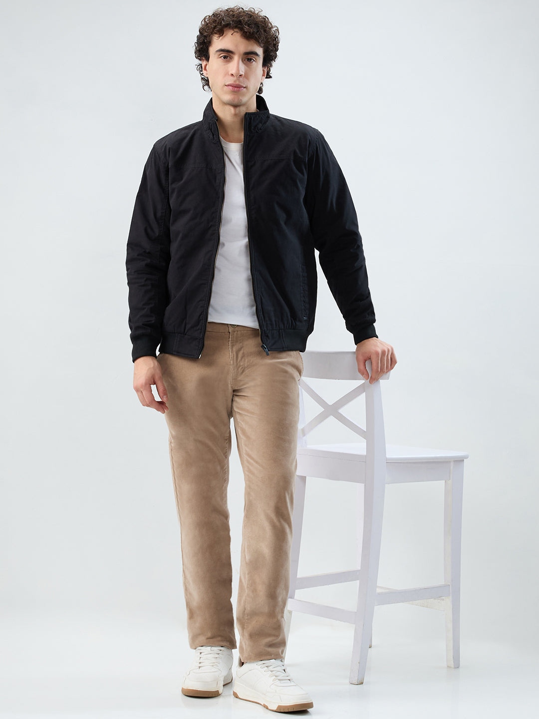 Parx Men Black Solid Casual Jacket