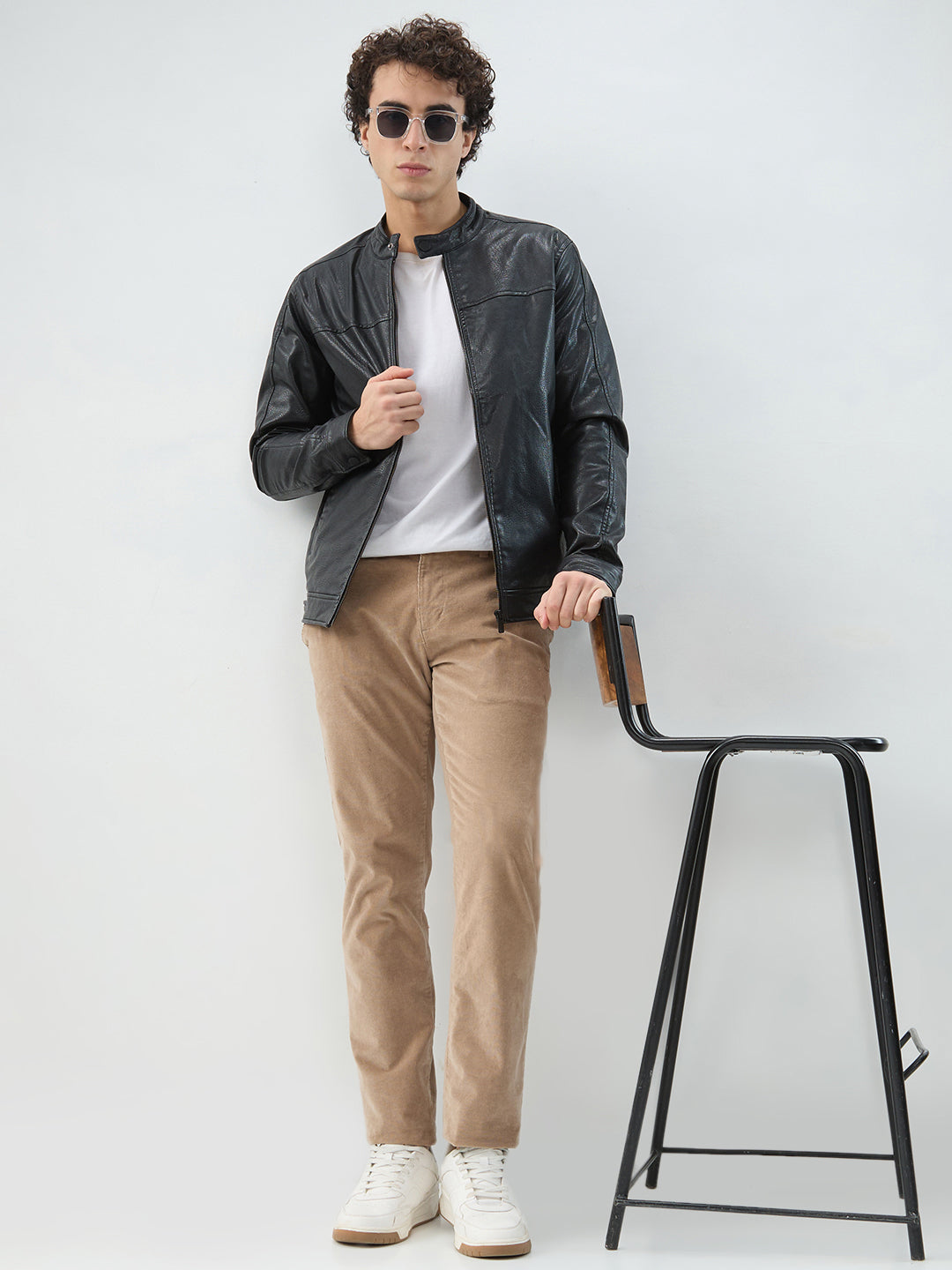 Parx Men Black Solid Casual Jacket