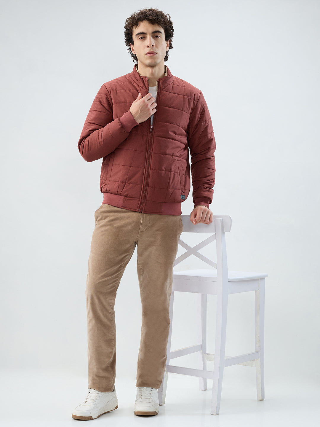 Parx Men Red Solid Casual Jacket