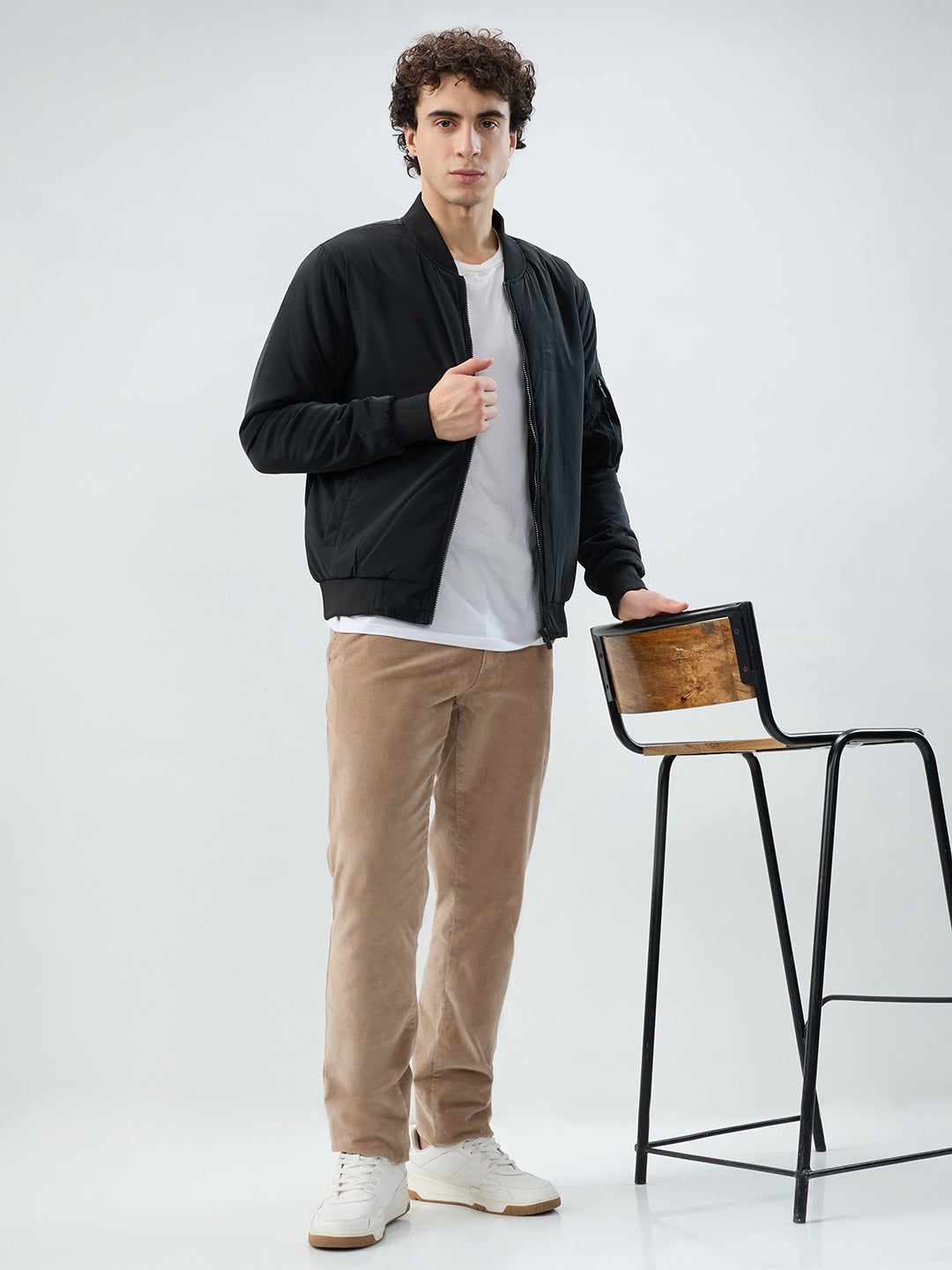 Parx Men Black Solid Casual Jacket
