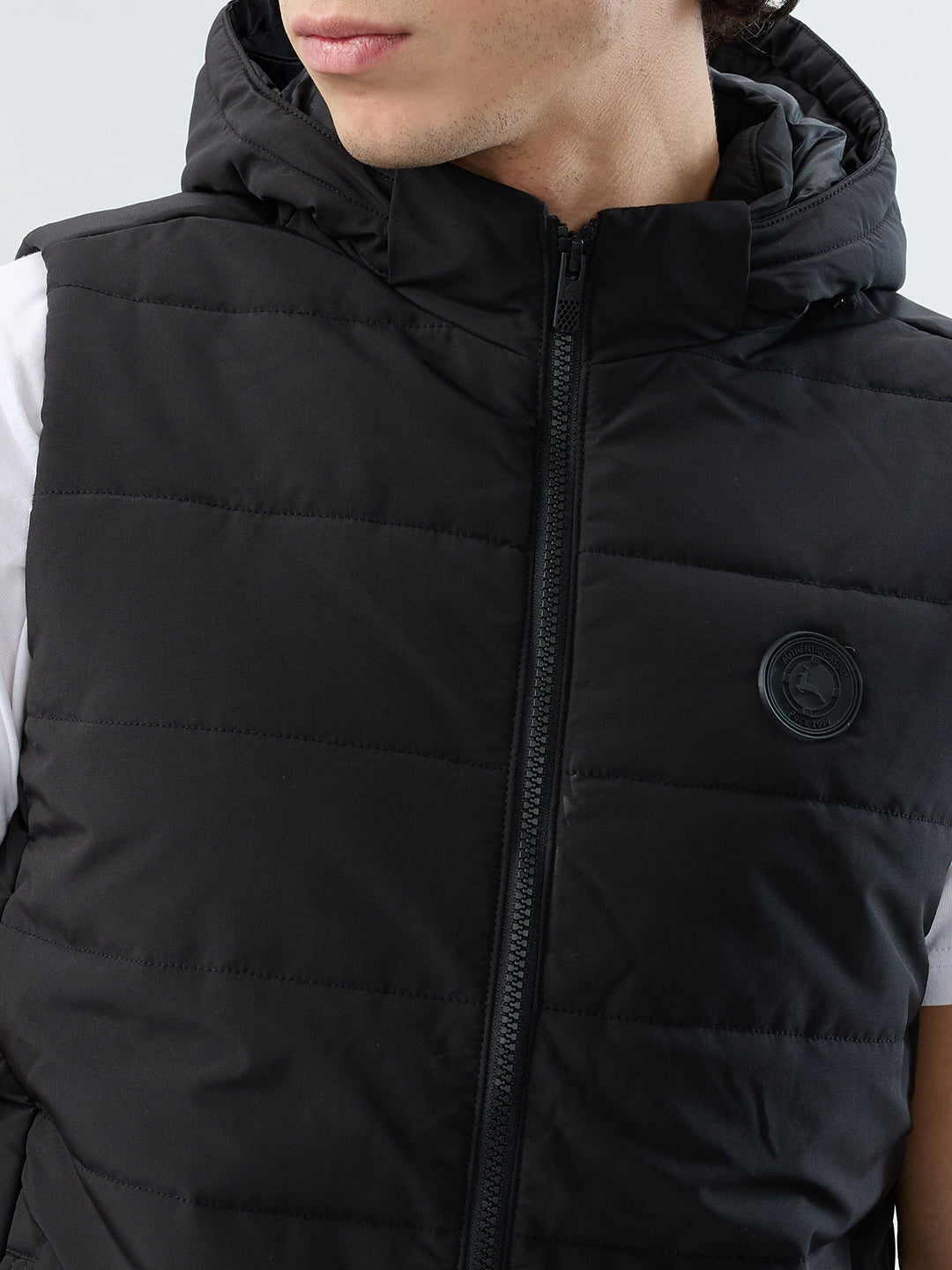 Parx Men Black Solid Casual Jacket