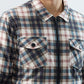 Parx Men White Checks Casual Jacket