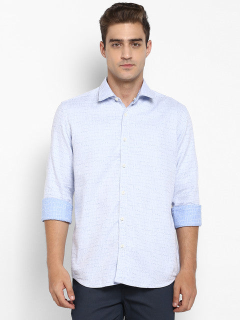 Parx Blue Casual Shirt