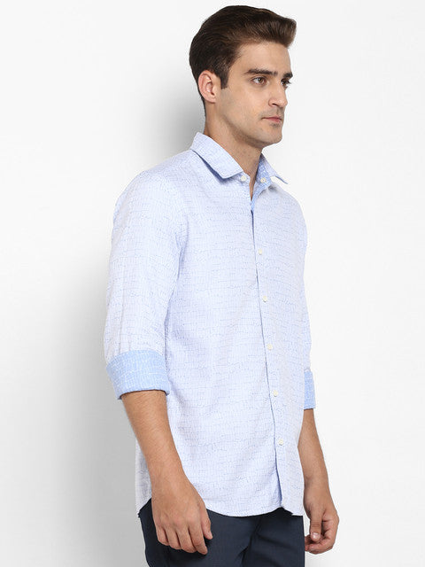 Parx Blue Casual Shirt