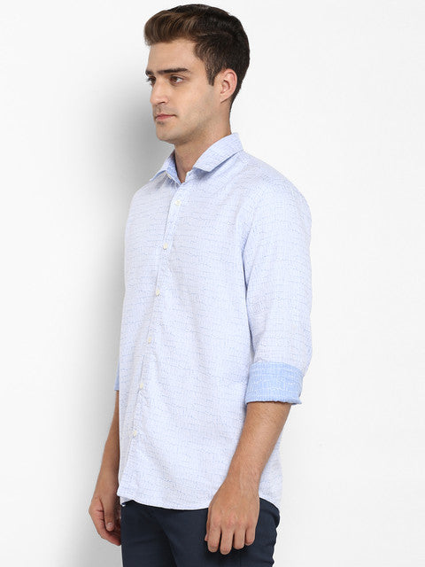 Parx Blue Casual Shirt